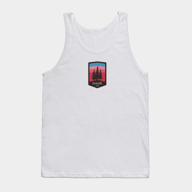 Moab, Utah Logo Apparel & Accessories Tank Top by bahama mule